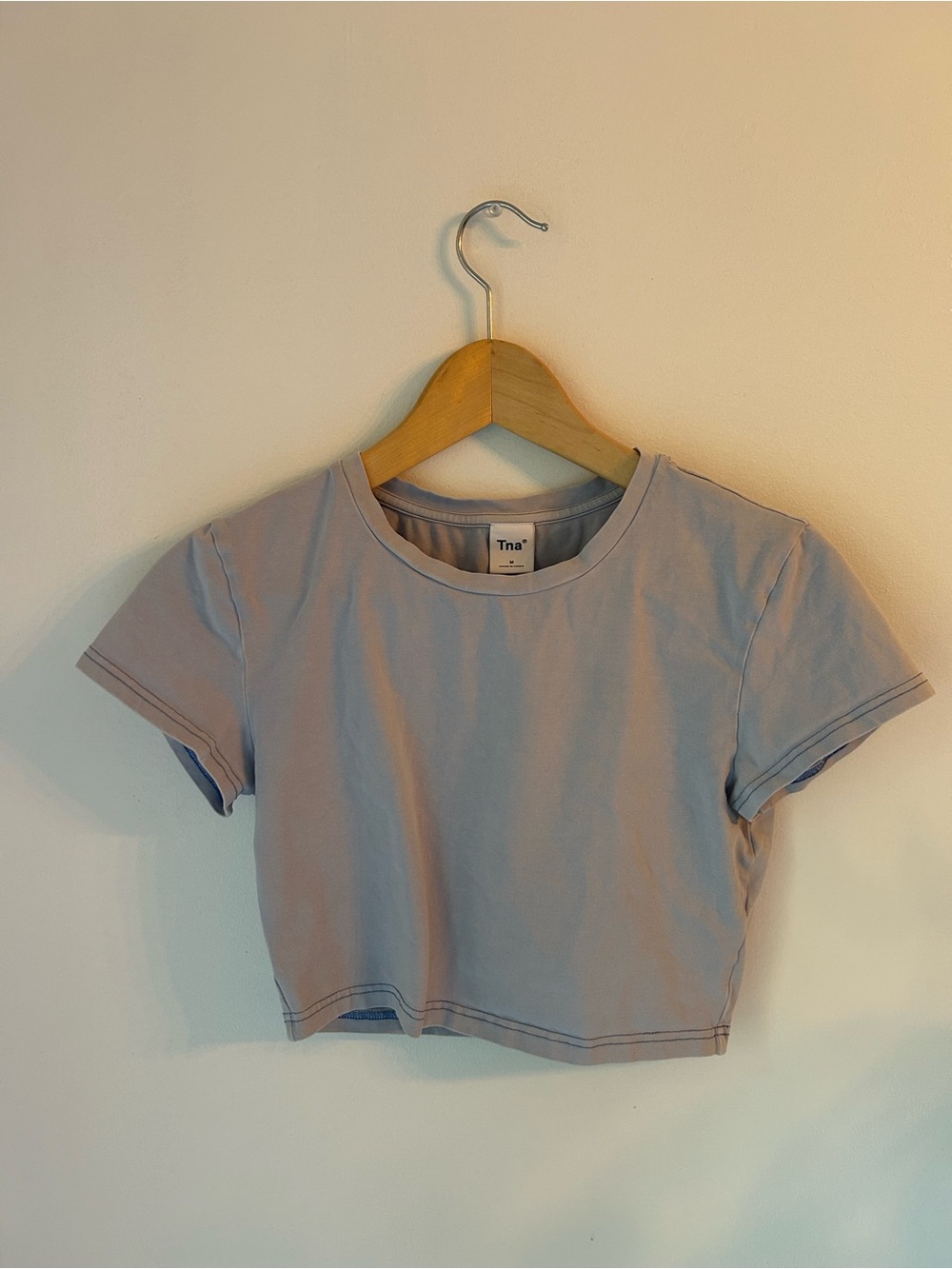 Aritzia TNA Chill Oritz Cropped T-shirt - Lavender